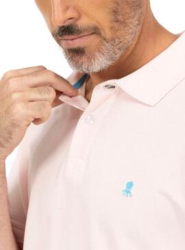 Polo El Pulpo Basic Rosa Para Hombre