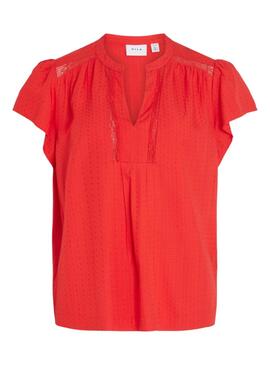 Blusa Vila Vinensa Rojo Para Mujer