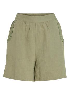 Shorts Vila Vijillo Verde Para Mujer