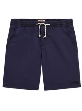 Bermuda Superdry Walk Marino Para Hombre