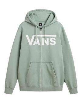 Sudadera Vans Classic Zip Verde Para Hombre