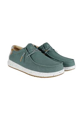 Zapatos Walkin Pitas Wallabi Nias verde para hombre