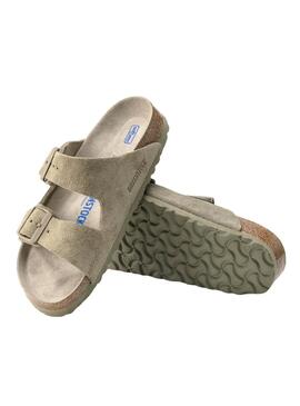 Sandalias Birkenstock Arizona narrow fit soft verde para mujer