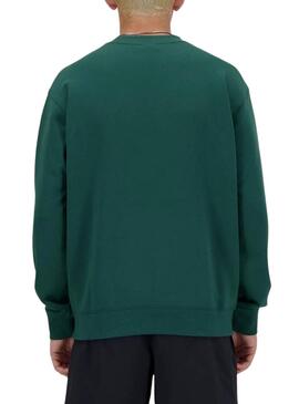 Sudadera New Balance Essentials Verde Para Hombre