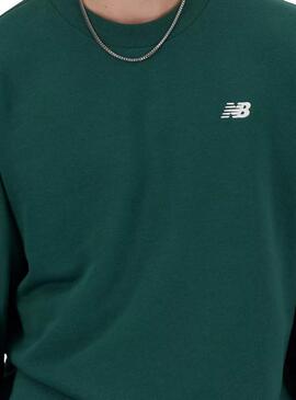 Sudadera New Balance Essentials Verde Para Hombre