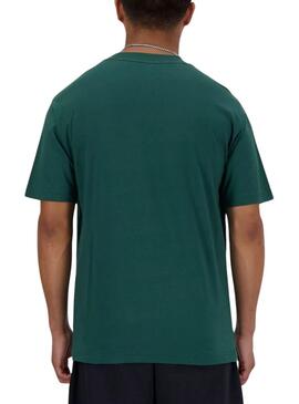 Camiseta New Balance Essentials Verde Para Hombre