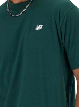 Camiseta New Balance Essentials Verde Para Hombre