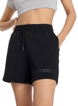 Short New Balance Density Negro Para Mujer