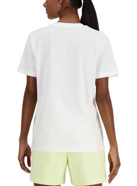 Camiseta New Balance Density Blanco Para Mujer