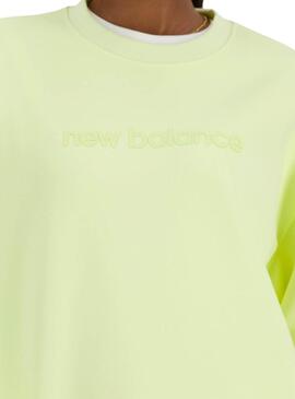 Sudadera New Balance Hyper Density Amarillo Para Mujer