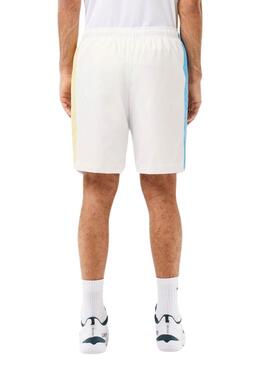 Short Lacoste Sportsuit Blanco Para Hombre