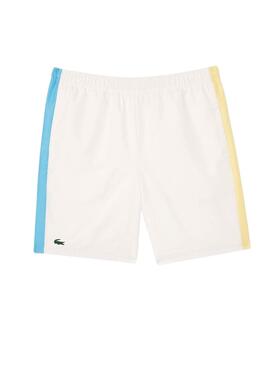 Short Lacoste Sportsuit Blanco Para Hombre