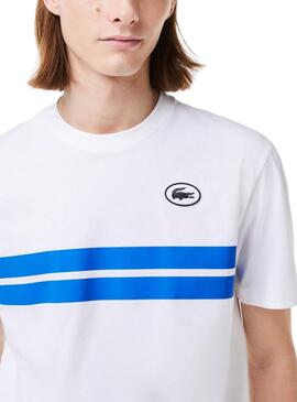 Camiseta Lacoste Heritage Blanco Para Hombre