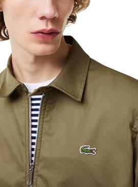 Chaqueta Lacoste BH7198 Verde Para Hombre