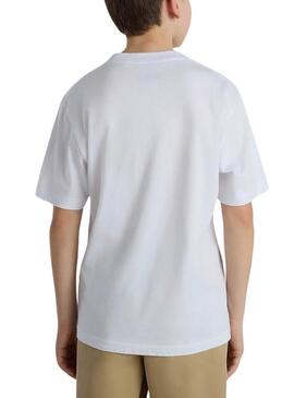 Camiseta Vans Eyeballie Blanco Para Niño