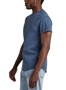 Camiseta G-Star Azul Compact para Hombre