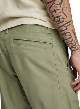 Bermuda G-Star Verde Bronson 2.0 Slim Chino para Hombre