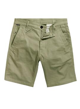 Bermuda G-Star Verde Bronson 2.0 Slim Chino para Hombre