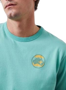 Camiseta Altonadock Print Frontal Azul Claro Para Hombre