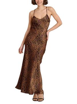 Vestido Naf Naf  Estampado de Leopardo para Mujer