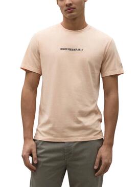 Camiseta Naranja Ecoalf Birca para Hombre