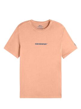 Camiseta Naranja Ecoalf Birca para Hombre