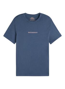 Camiseta Azul Marino Ecoalf para Hombre