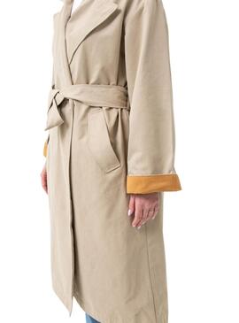 Gabardina Only Crystal Beige para Mujer