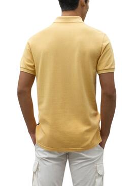 Polo Ecoalf Ted amarillo para hombre