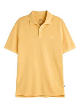 Polo Ecoalf Ted amarillo para hombre