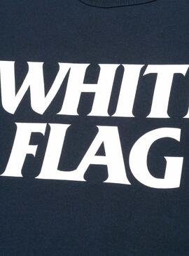 Camiseta Carhartt white flag marino para hombre