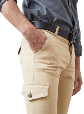 Pantalón cargo Altonadock beige para hombre