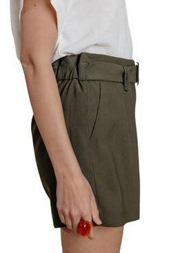 Short Naf Naf Edori verde para mujer