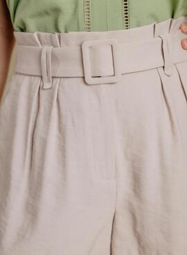 Short Naf Naf Edori beige para mujer