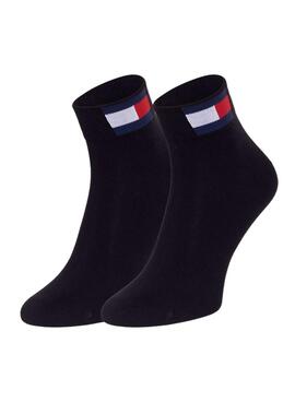 Pack de 2 calcetines Tommy Jeans TH UNI negro para hombre y mujer