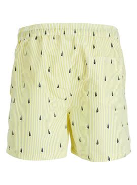 Bañador Jack and Jones Fiji amarillo para hombre