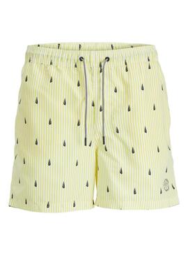 Bañador Jack and Jones Fiji amarillo para hombre