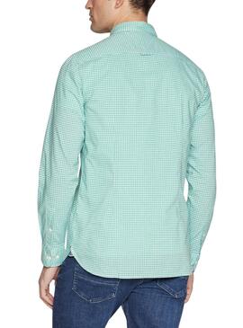 Camisa Tommy Hilfiger Flex Textured Verde Para Hombre 