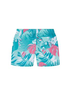 Bañador Pepe Jeans Leaf tropical turquesa 