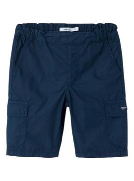 Bermudas Name It Ryan azul marino para niño