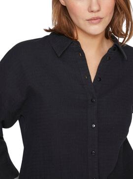 Camisa Vila Ania negro para mujer