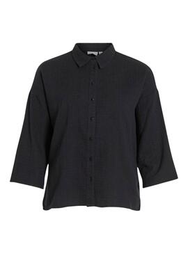 Camisa Vila Ania negro para mujer