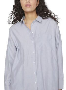 Camisa Vila Darma azul para mujer