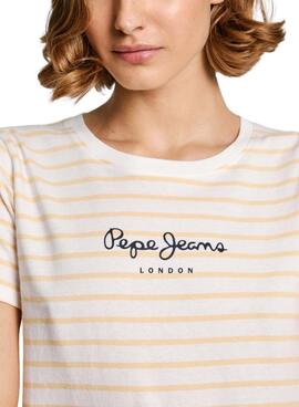 Camiseta Pepe Jeans Elba amarillo para mujer