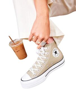 Zapatillas Converse Chuck Taylor All Star Lift Beige 