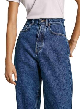 Pantalón Pepe Jeans Barrel denim oscuro para mujer