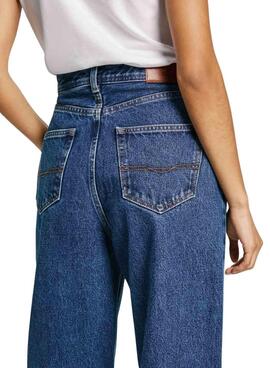 Pantalón Pepe Jeans Barrel denim oscuro para mujer