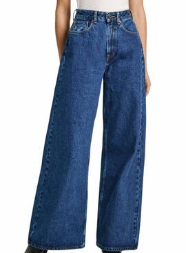 Pantalón Pepe Jeans Barrel denim oscuro para mujer