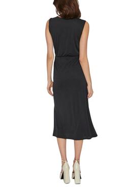 Vestido Vila Modala negro para mujer