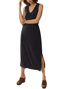 Vestido Vila Modala negro para mujer